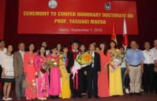 Lễ trao bằng Tiến sĩ danh dự cho GS. Yasuaki Maeda